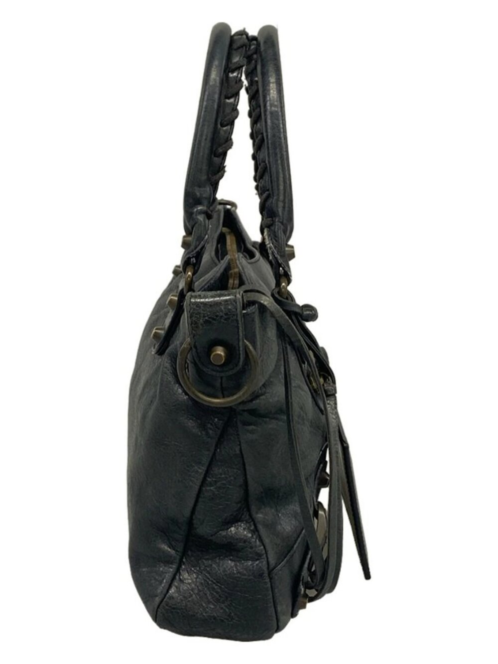 BALENCIAGA The First 103208 Black Leather Handbag - Picture 4 of 15